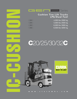 Stivuitoare frontale LPG Clark C20 C