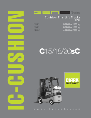 Stivuitoare frontale LPG Clark C20 s C