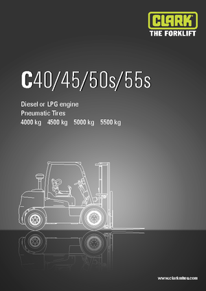 Stivuitoare frontale LPG Clark C55 s L