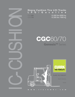 Stivuitoare frontale LPG Clark CGC 60