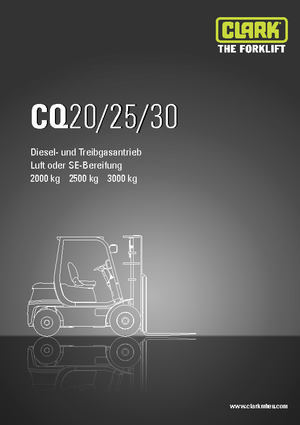 Stivuitoare frontale LPG Clark CQ 30 L