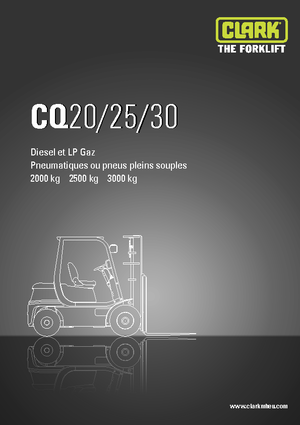 Stivuitoare frontale LPG Clark CQ 30 L