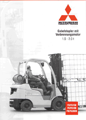 Stivuitoare frontale LPG Mitsubishi FG18N