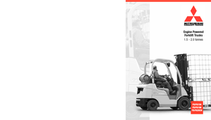 Stivuitoare frontale LPG Mitsubishi FG15N