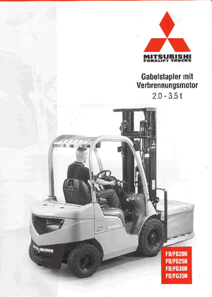 Stivuitoare frontale LPG Mitsubishi FG20N