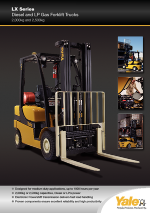 Stivuitoare frontale LPG Yale GLP 25 LX