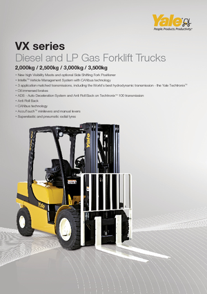 Stivuitoare frontale LPG Yale GLP 25VX Productivity