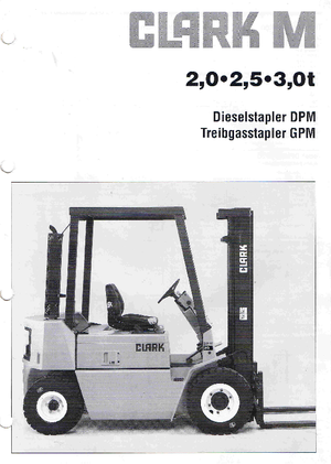 Stivuitoare frontale LPG Clark GPM 25