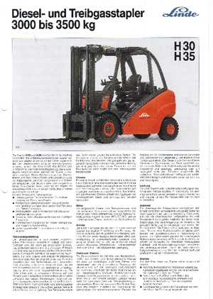 Stivuitoare Diesel rezistente la explozie Linde H 30 T
