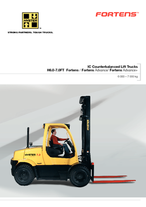Stivuitoare frontale LPG Hyster H 7.0 FT