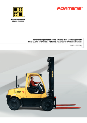 Stivuitoare frontale LPG Hyster H 7.0 FT