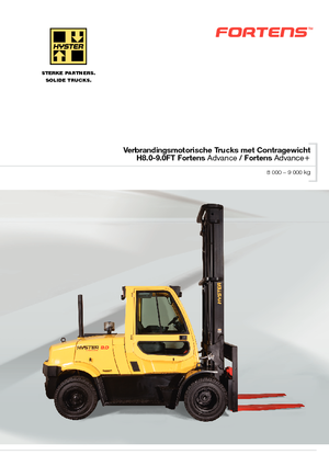 Stivuitoare frontale LPG Hyster H8.0FT 6