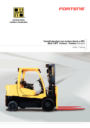 Stivuitoare frontale LPG Hyster S6.0FT