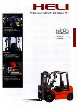 Stivuitoare frontale LPG Heli CPQD 35 H