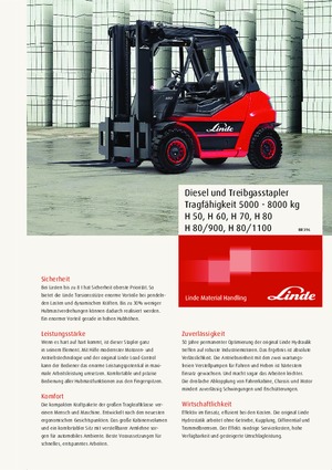 Stivuitoare frontale LPG Linde H80/900T