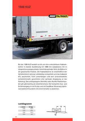 Platforme de încărcare MBB Palfinger 1500 KUZ