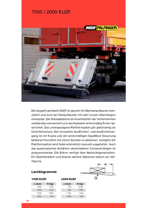 Platforme de încărcare MBB Palfinger 2000 KUZF