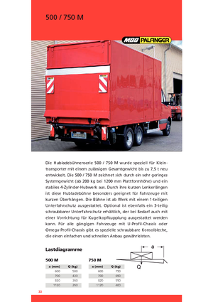 Platforme de încărcare MBB Palfinger 500 M