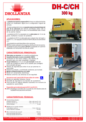 Platforme de încărcare Dhollandia DH-CH