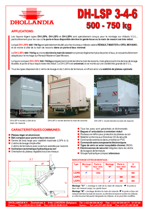 Platforme de încărcare Dhollandia DH-LSP 3-4-6