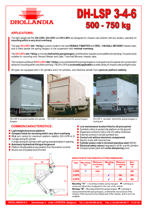 Platforme de încărcare Dhollandia DH-LSP 3-4-6