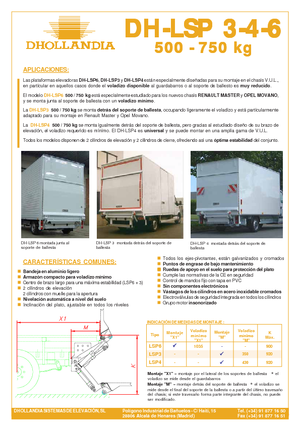 Platforme de încărcare Dhollandia DH-LSP 3-4-6