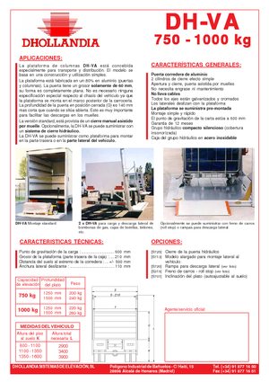 Platforme de încărcare Dhollandia DH-VA