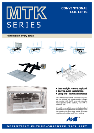 Platforme de încărcare AHT MTK 1000 ST/AL