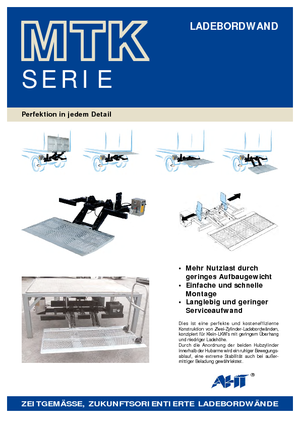 Platforme de încărcare AHT MTK 1000 ST/AL