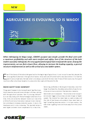 Trailere cu platformă joasă Joskin TRAILED WAGO TR8000D13