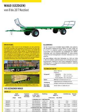 Trailere cu platformă joasă Joskin WAGO-LOADER LTR12000T20