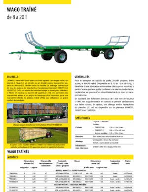 Trailere cu platformă joasă Joskin WAGO-LOADER LTR12000T20