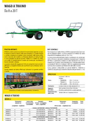 Trailere cu platformă joasă Joskin WAGO-LOADER LTR12000T20