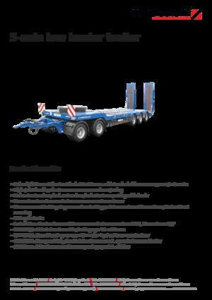 Trailere cu platformă joasă Schwarzmüller 5-axle low loader trailer