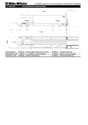 Trailere cu platformă joasă Müller Mitteltal T 4 40,0 Profi