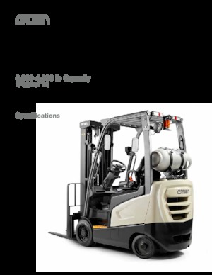 Stivuitoare frontale LPG Crown CGC15S-9
