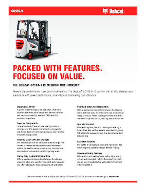 Stivuitoare frontale LPG Bobcat GC18S-9