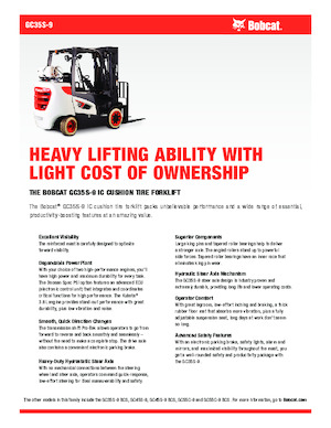 Stivuitoare frontale LPG Bobcat GC35S-9