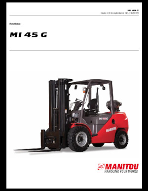 Stivuitoare frontale LPG Manitou MI 45 G