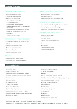 Stivuitoare frontale LPG UniCarriers CFS65