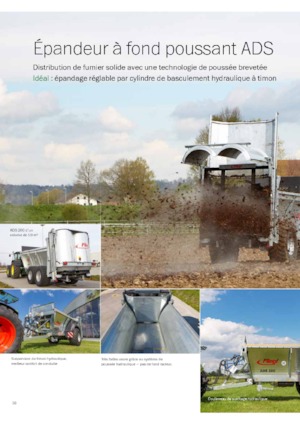 Utilaje de împrăștiat gunoi de grajd Fliegl ADS 120