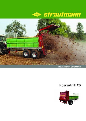 Utilaje de împrăștiat gunoi de grajd Strautmann CS 95