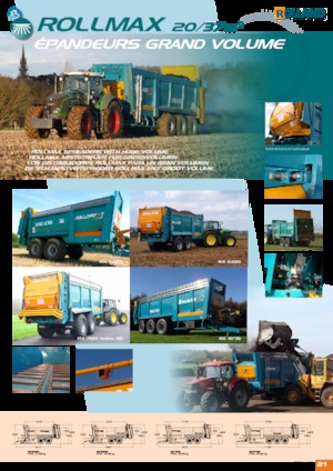 Utilaje de împrăștiat gunoi de grajd Rolland RX 6325