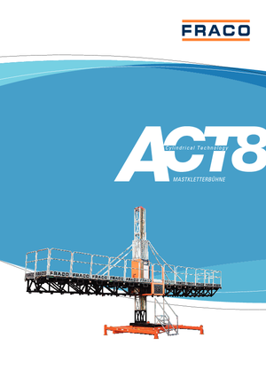 Platforme de lucru pentru alpinism Fraco ACT-8