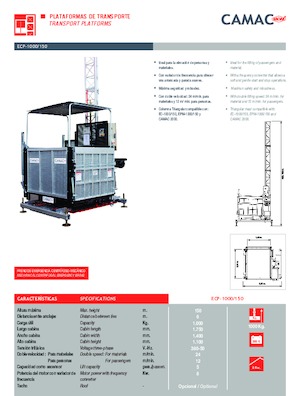 Trolii industriale CAMAC ECP 1000/150