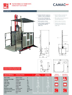Trolii industriale CAMAC ECP 500/120