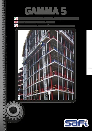 Platforme de lucru pentru alpinism Safi GAMMA S 