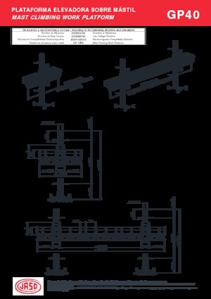 Platforme de lucru pentru alpinism Jaso GP40