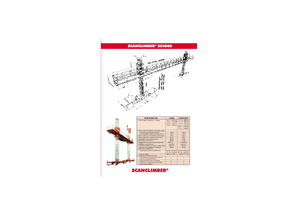 Platforme de lucru pentru alpinism Scanclimber SC 4000 D