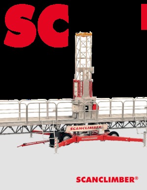 Platforme de lucru pentru alpinism Scanclimber Centum SC10000